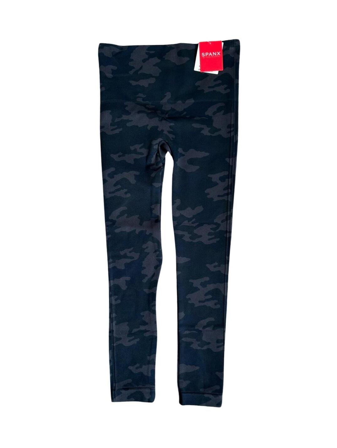 Spanx Look At Me Now High Waisted Seamless Leggings Black Camo Women's Size Xs